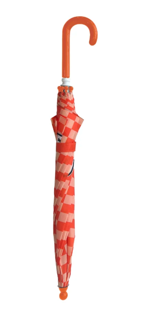 Miffy | Umbrella Red Peach Checkerboard Small