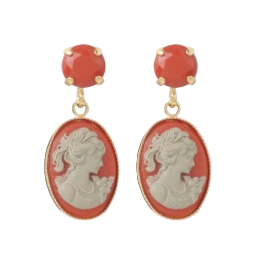 Julie Sion | Cameo Mini Strass - Red