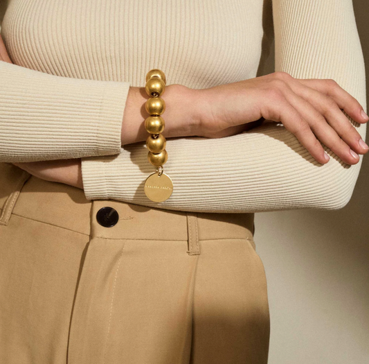 Vanessa Baroni | Beads Bracelet Gold Vintage