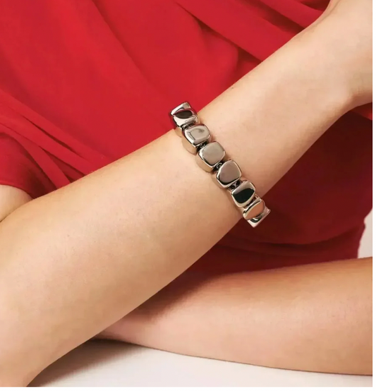 Vanessa Baroni | Organic Shaped Bracelet Silver