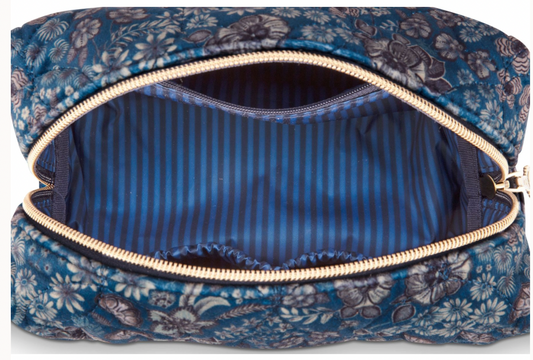 Pip Studios | Coco Medium Quilted Cosmetics Bag - Blue