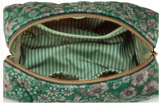 Pip Studios | Coco Medium Quilted Cosmetics Bag - Green