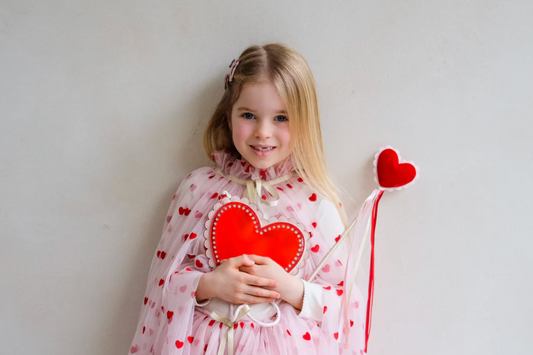 Mimi & Lula | Heart print cape