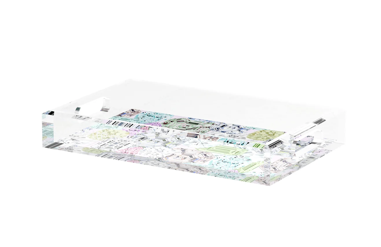 Nicolette Mayer Collection | Rocks on Pink Vanity Tray