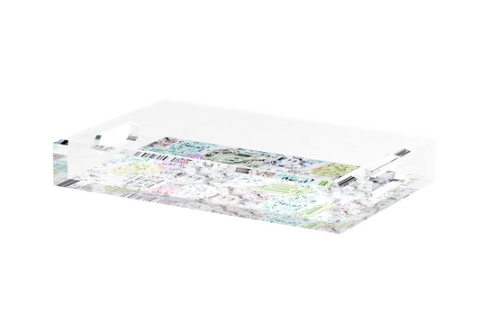 Nicolette Mayer Collection | Rocks on Pink Vanity Tray