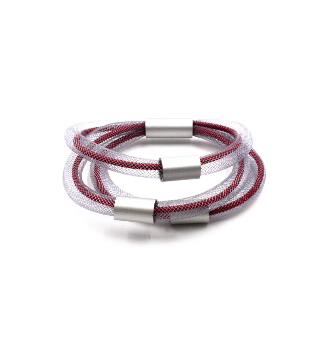 Christina Brimpti | MESH ROPE  TUBE BRACELE - Red