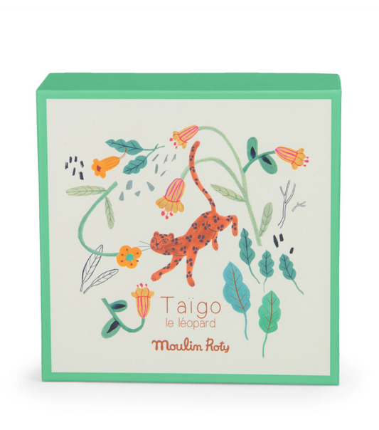 Moulin Roty | La Foret Mawa Taigo the leopard comforter