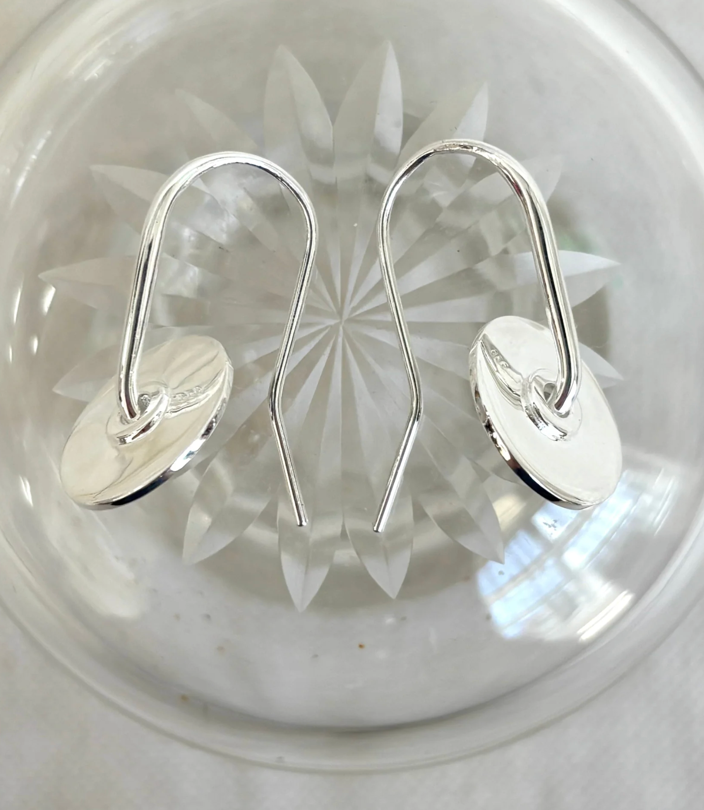 Verdant Heart | Baie Earrings Silver Disc