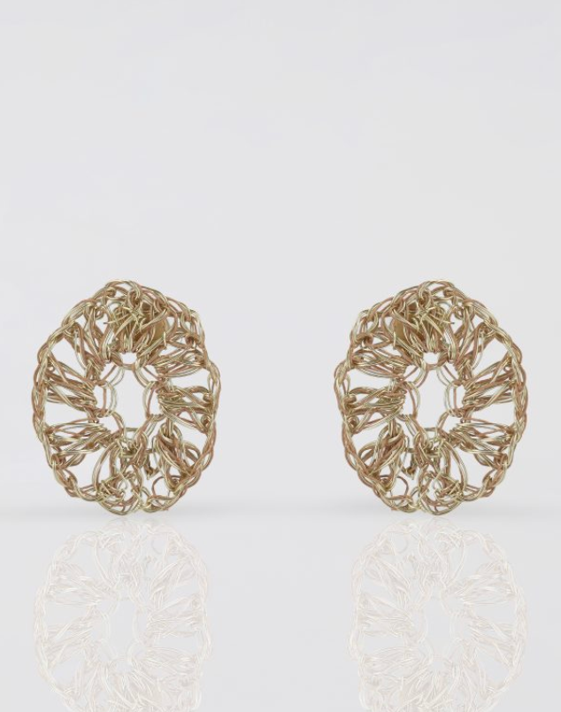 Hara Karamichali | Harmony Oval Lace Earrings