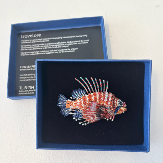 TROVELORE | Lion FIsh Brooch