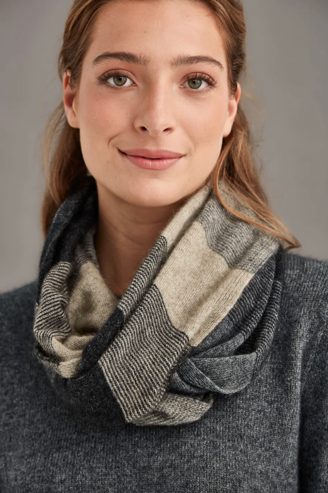 McDonald Textiles | Ombre Snood - Sepia