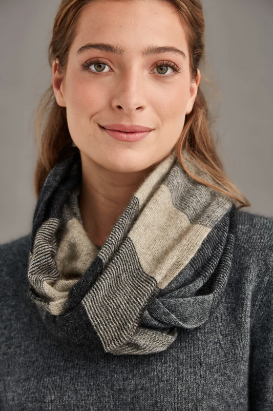 McDonald Textiles | Ombre Snood - Sepia