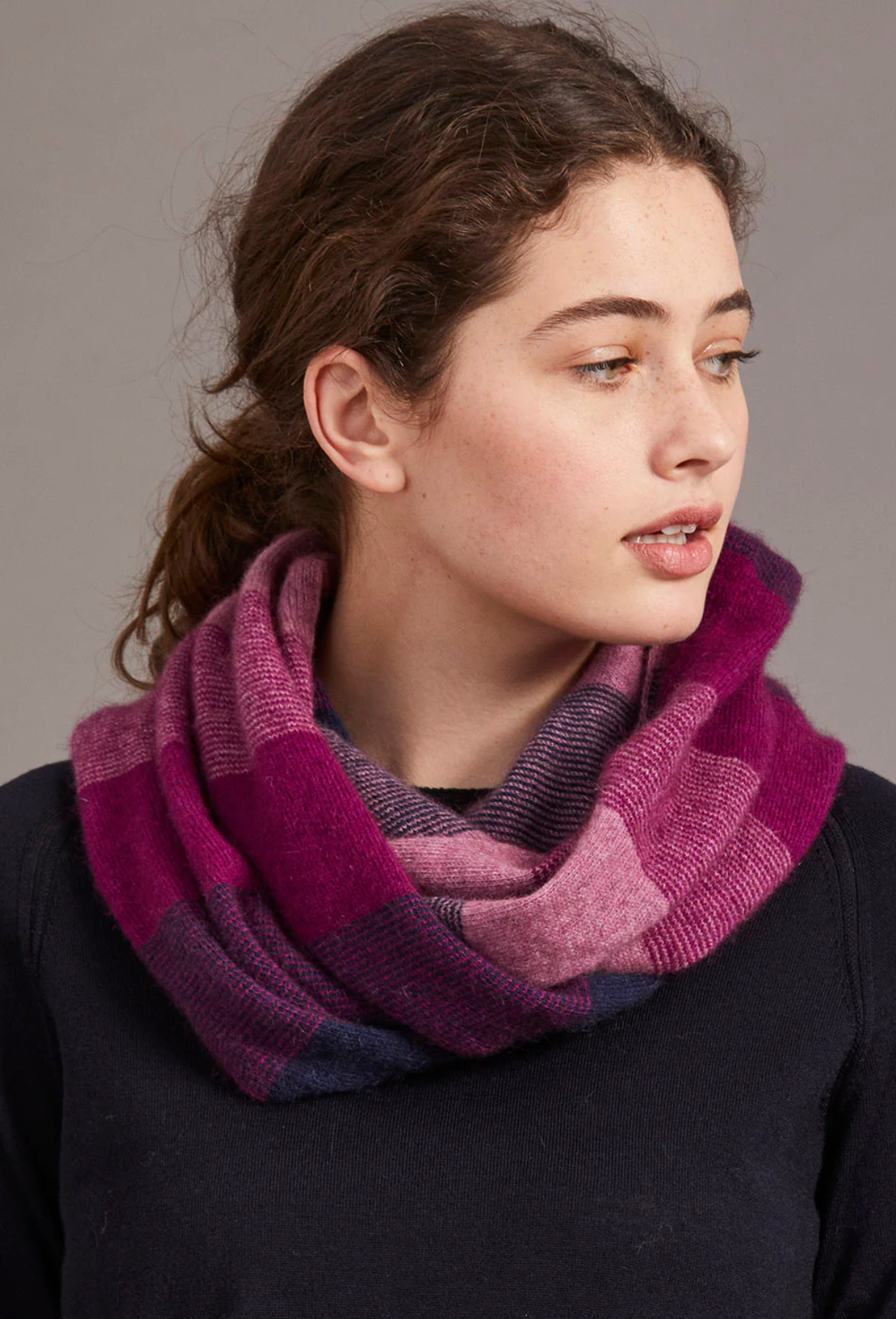 McDonald Textiles | Ombre Snood - Amaranth