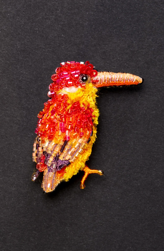 TROVELORE  | Dwarf Kingfisher Brooch