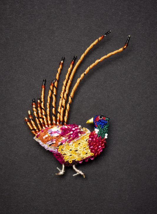 TROVELORE | Ring-Necked Pheasant Brooch