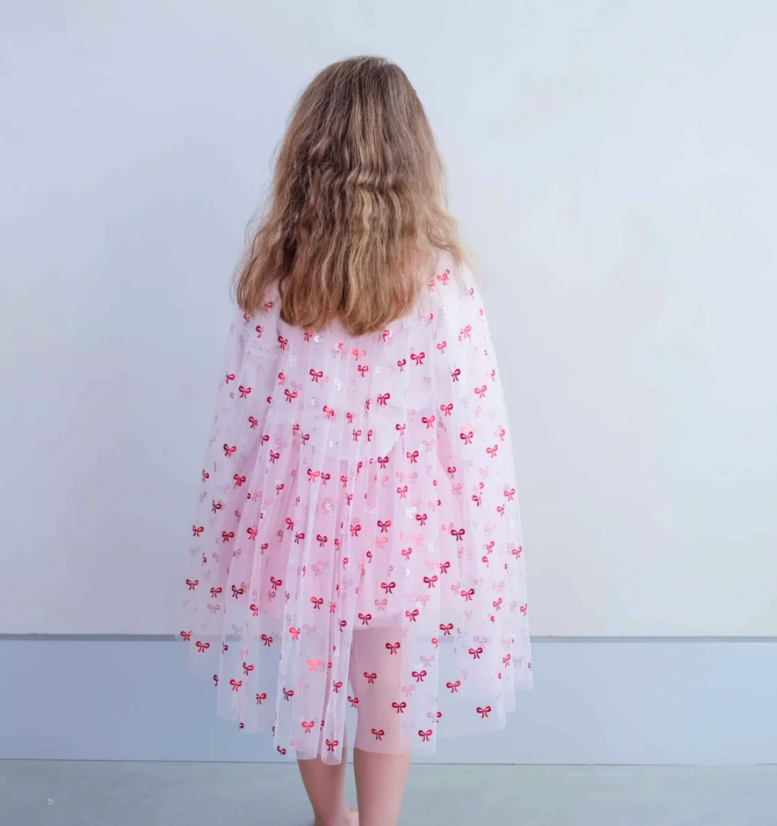 Mimi & Lula | Cutesy bow print cape PRE ORDER
