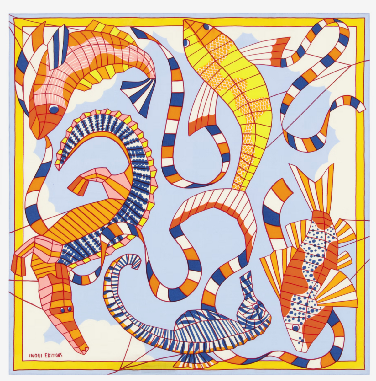 Inoui Edition | SQUARE 65 CERFS VOLANTS  - ORANGE (PRE ORDER - ETA 30/9/26)