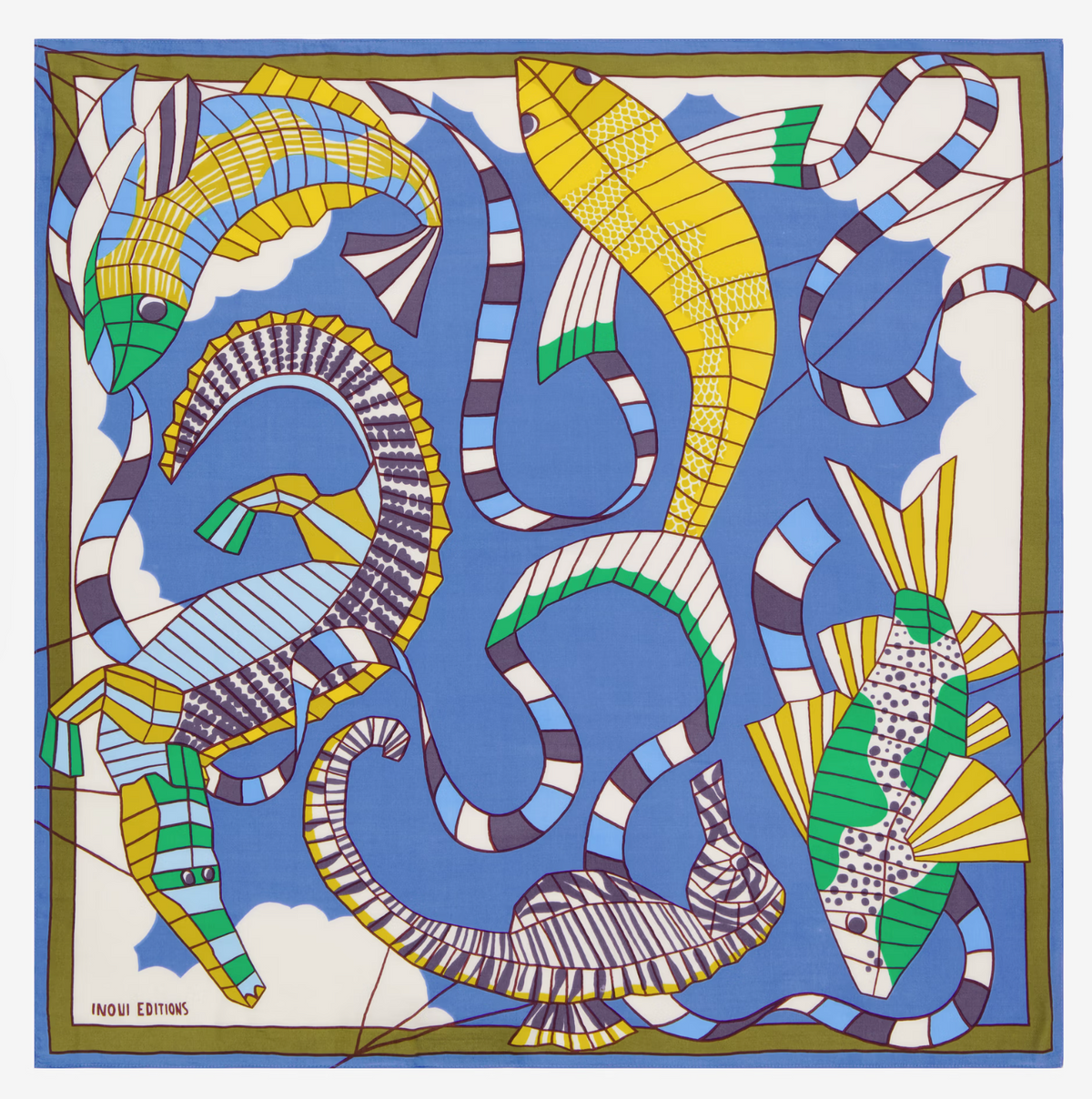 Inoui Edition | SQUARE  65 CERFS VOLANTS - GREEN (PRE ORDER - ETA 30/9/26)