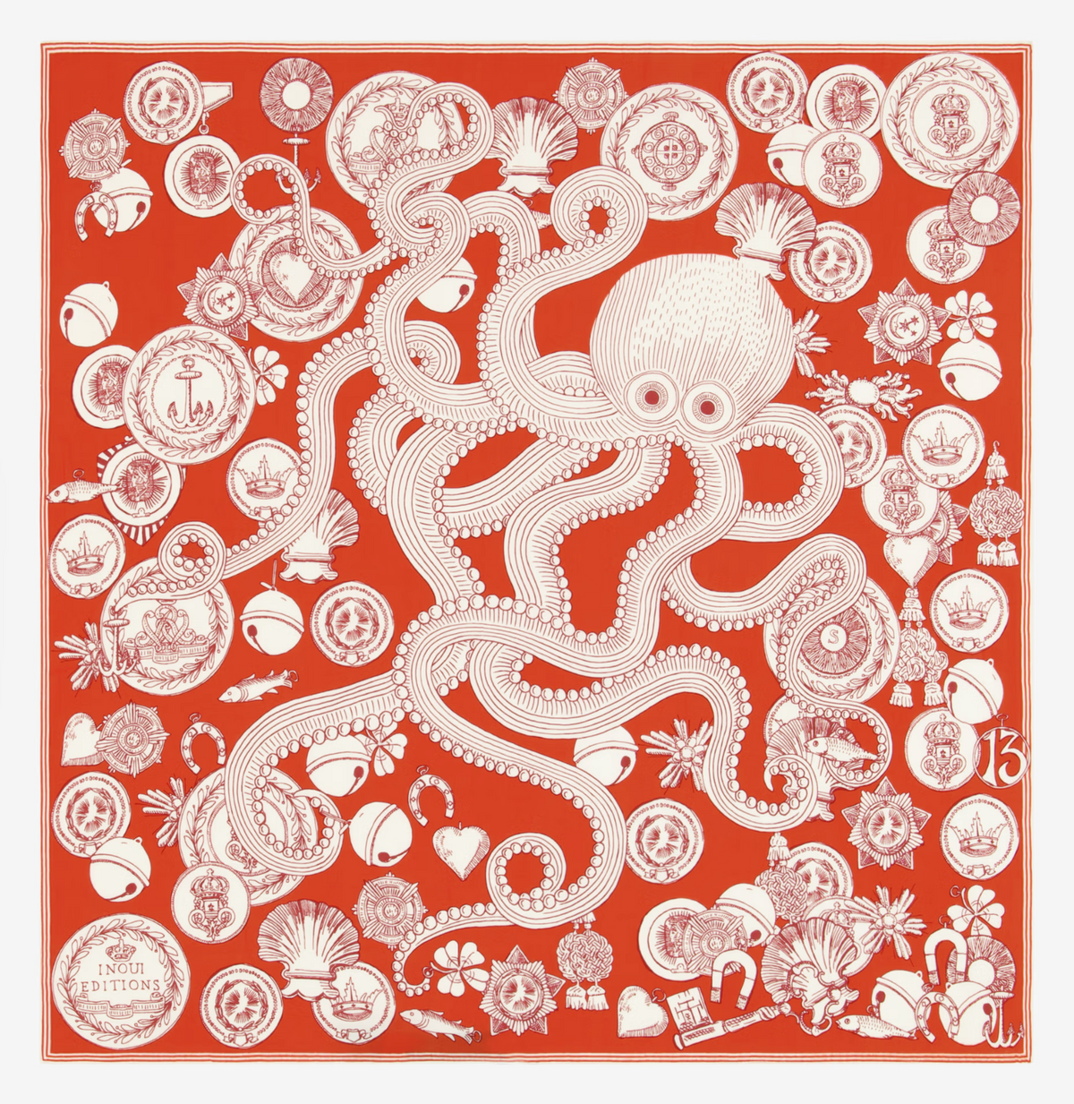 Inoui Edition | SQUARE 65 OCTOPUS - RED (PRE ORDER - ETA 30/9/26)