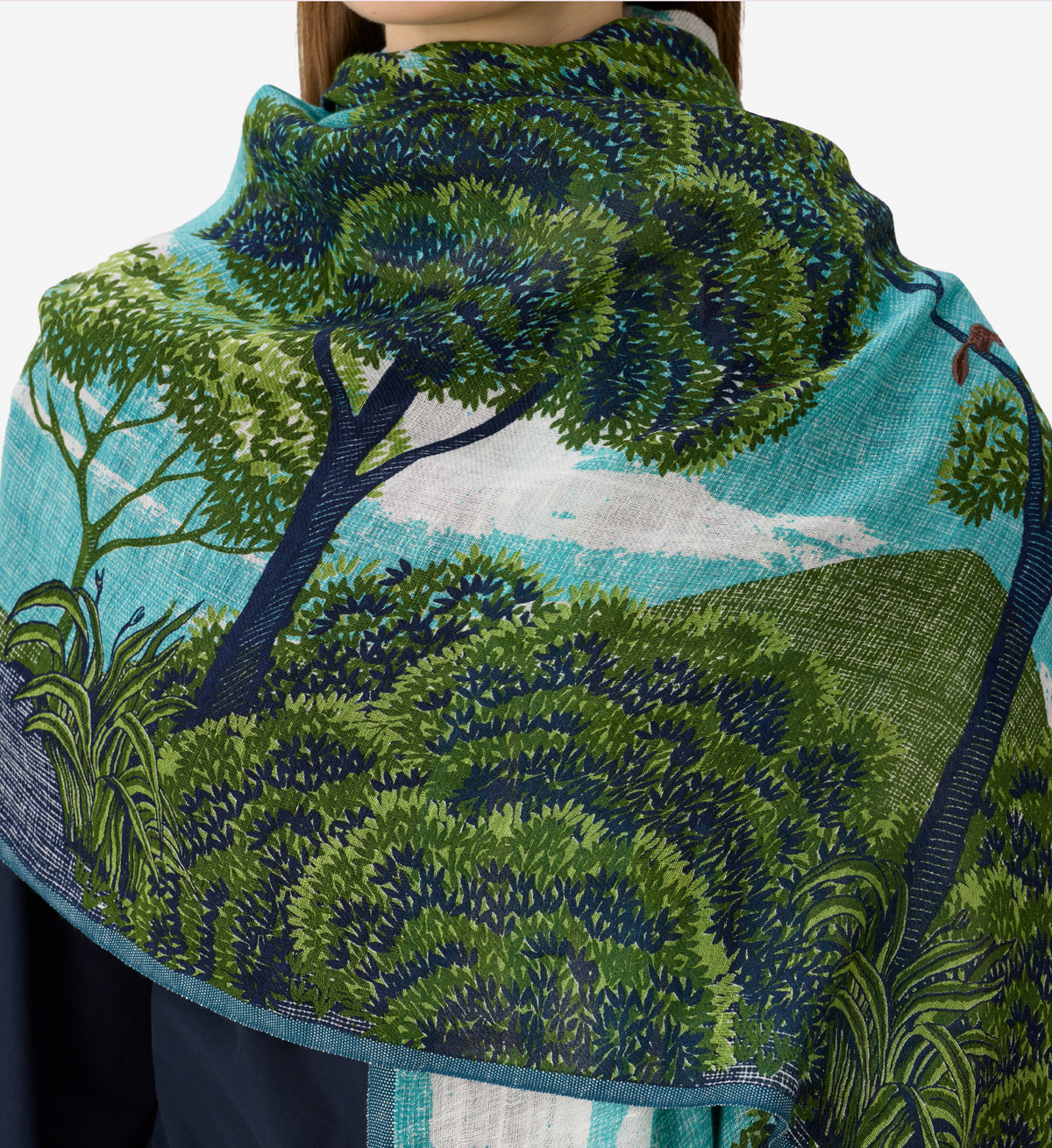 Inoui Edition | SCARF AMBROISE 70 - GREEN   (PRE ORDER - ETA 30/9/26)
