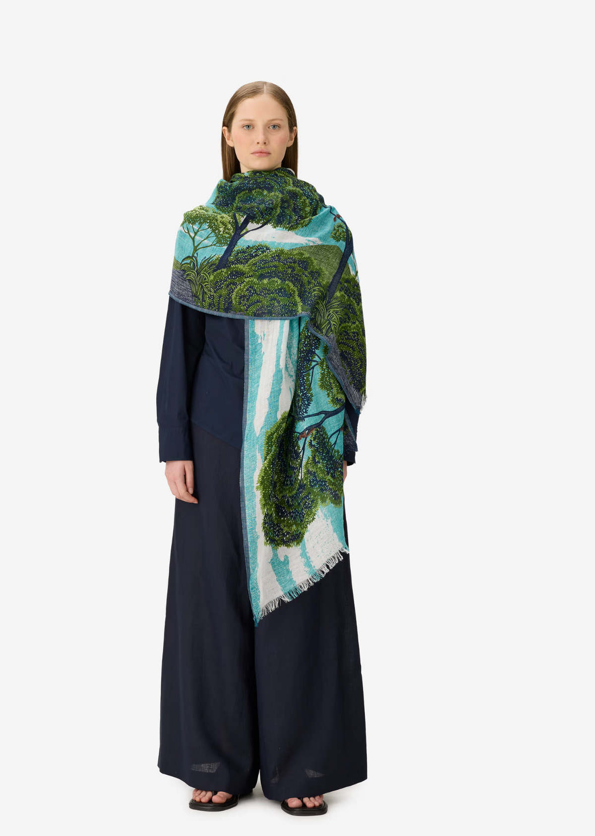 Inoui Edition | SCARF AMBROISE 70 - GREEN   (PRE ORDER - ETA 30/9/26)