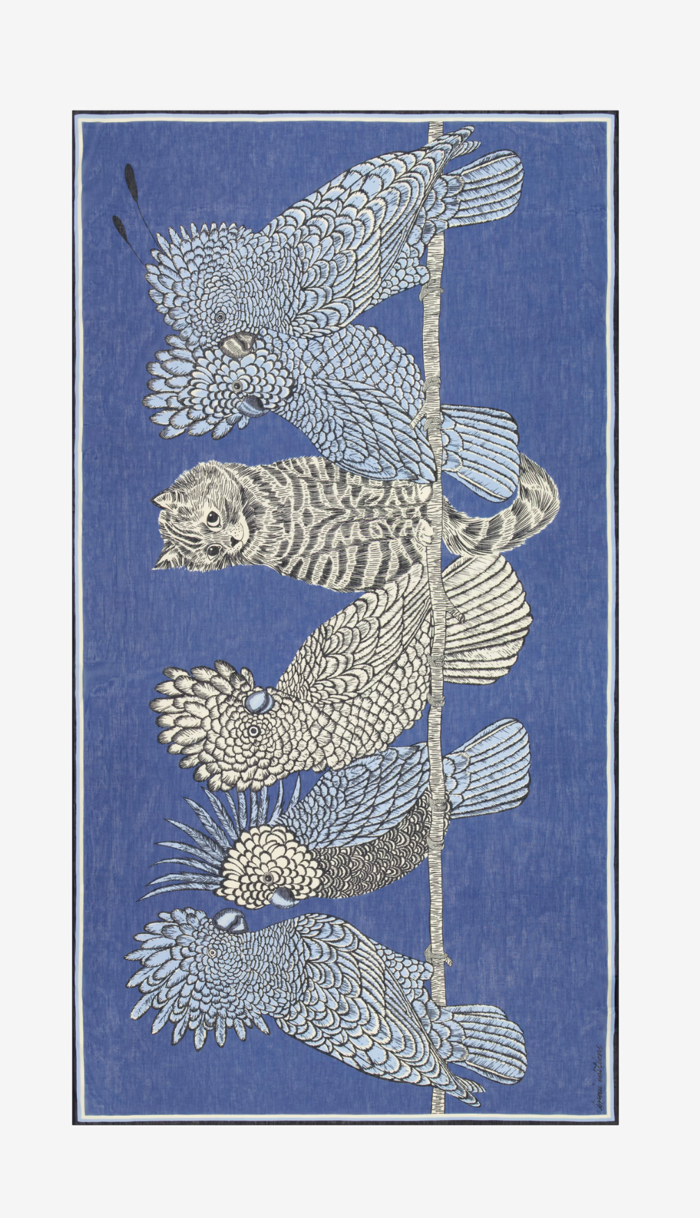 Inoui Edition | SCARF CARACAT 100 - BLUE (PRE ORDER - ETA 30/9/26)