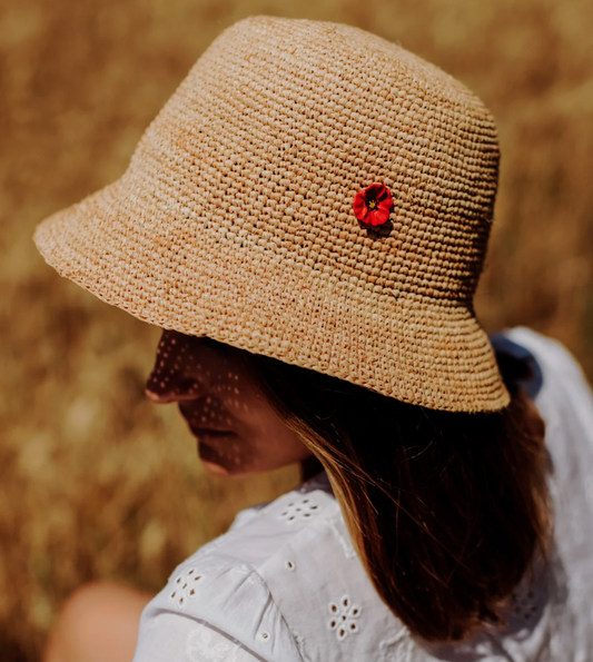 Nach Bijoux - Red Poppy Porcelain Pin