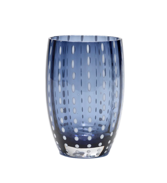 Zafferano Italy | PERLE Tumbler Gift Box of 2 - Ink Blue
