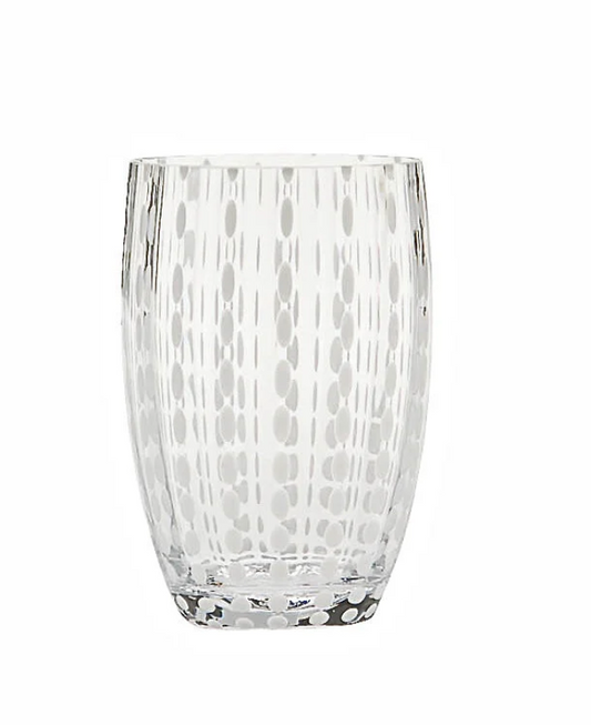 Zafferano Italy | PERLE Tumbler Gift Box of 2 - Clear