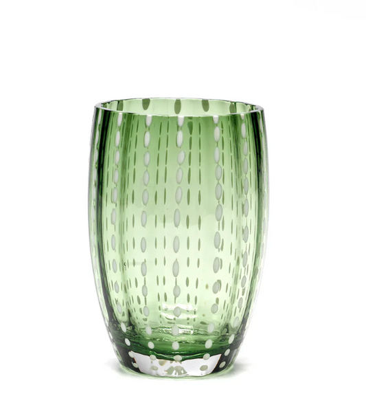 Zafferano Italy | PERLE Tumbler Gift Box of 2 - English Green
