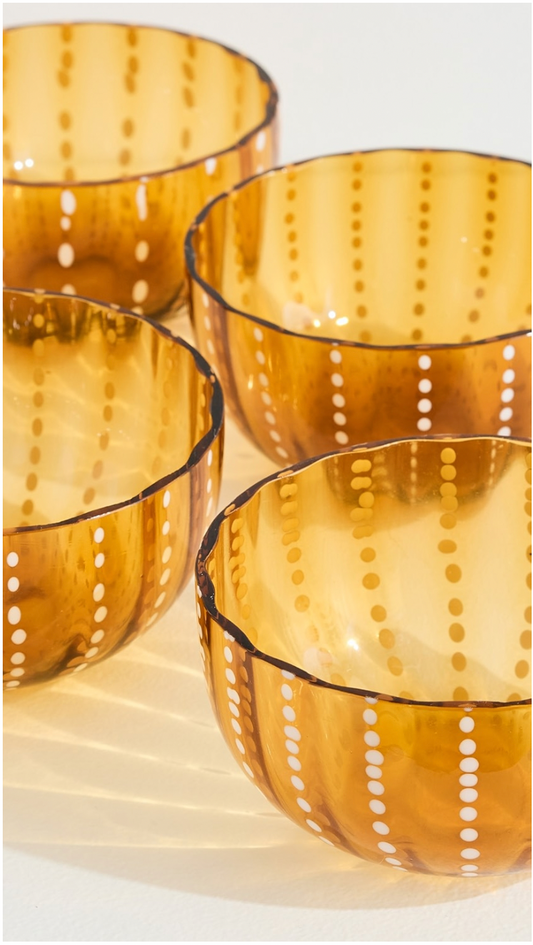 Zafferano Italy | PERLE Bowl - Amber