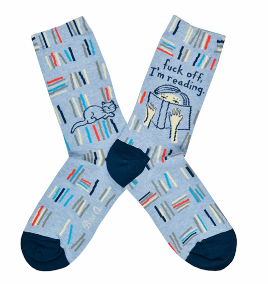 Blue Q | F*ck Off, I'm Reading Socks