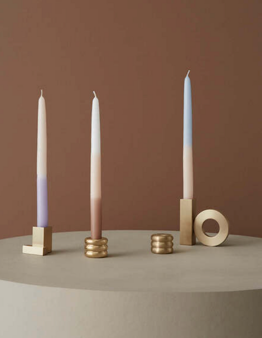 OYOY| Savi Solid Brass Candleholder - Brushed Brass