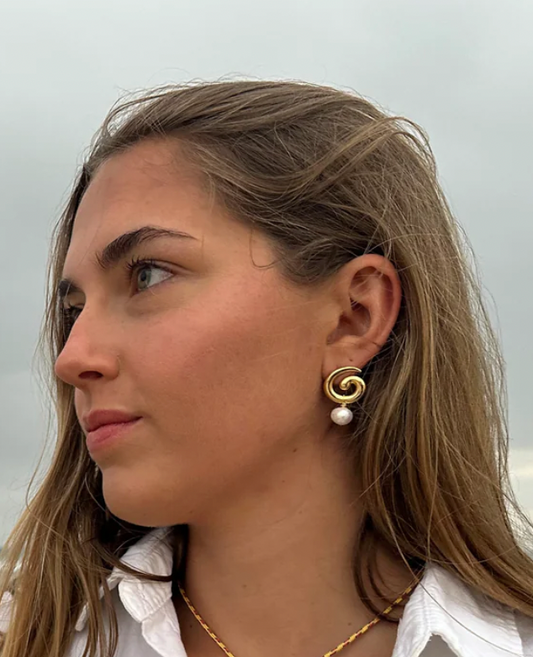 Briwok | Baby Brando Earrings- Gold