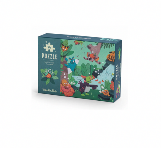 Moulin Roty | Dans la Jungle glow in the dark waterfall puzzle