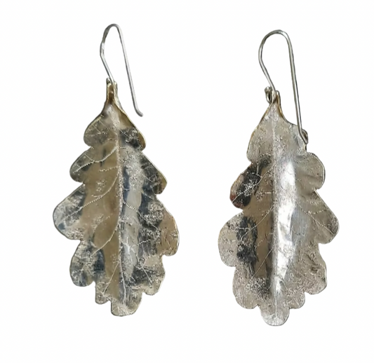 Emma Cunningham | Oak Leaf Earrings - large
