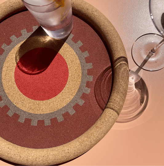 Capra Designs | VITA LARGE TRAY - Maroon