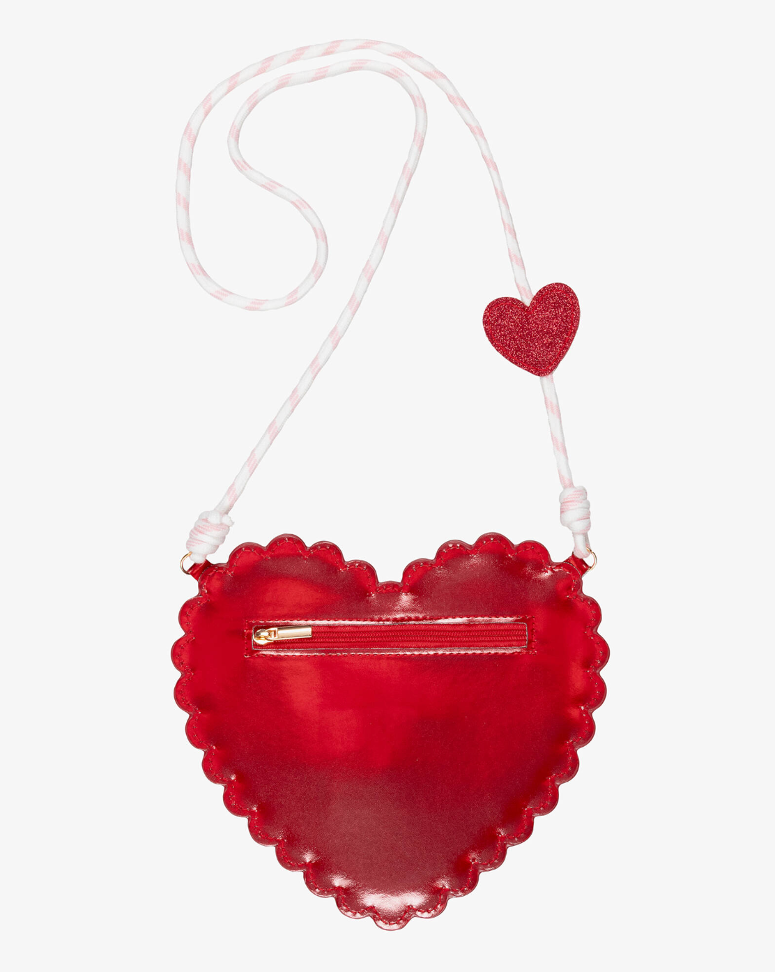 Mimi & Lula | Scalloped Heart Bag RED