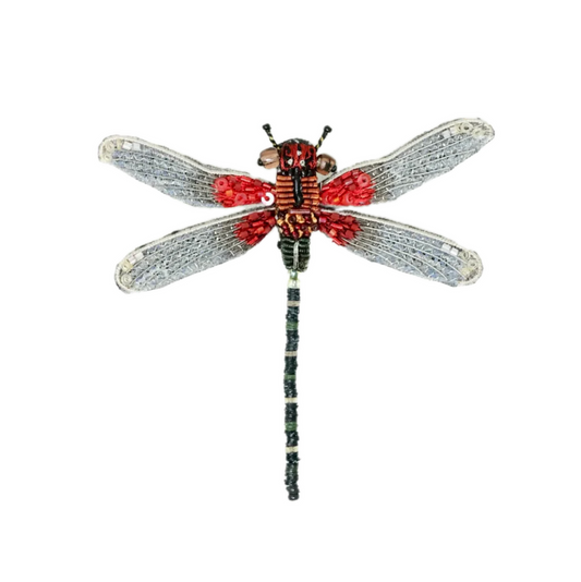 TROVELORE | Rubyspot Damselfly Brooch