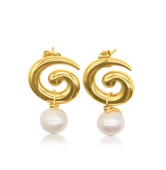 Briwok | Baby Brando Earrings- Gold