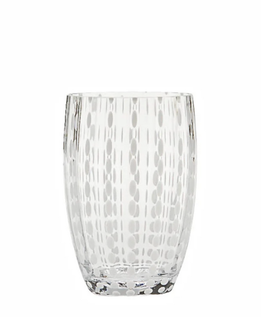 Zafferano Italy | PERLE Tumbler Gift Box of 2 - Clear