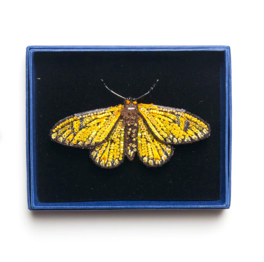 TROVELORE | Yellow Coster Butterfly Brooch