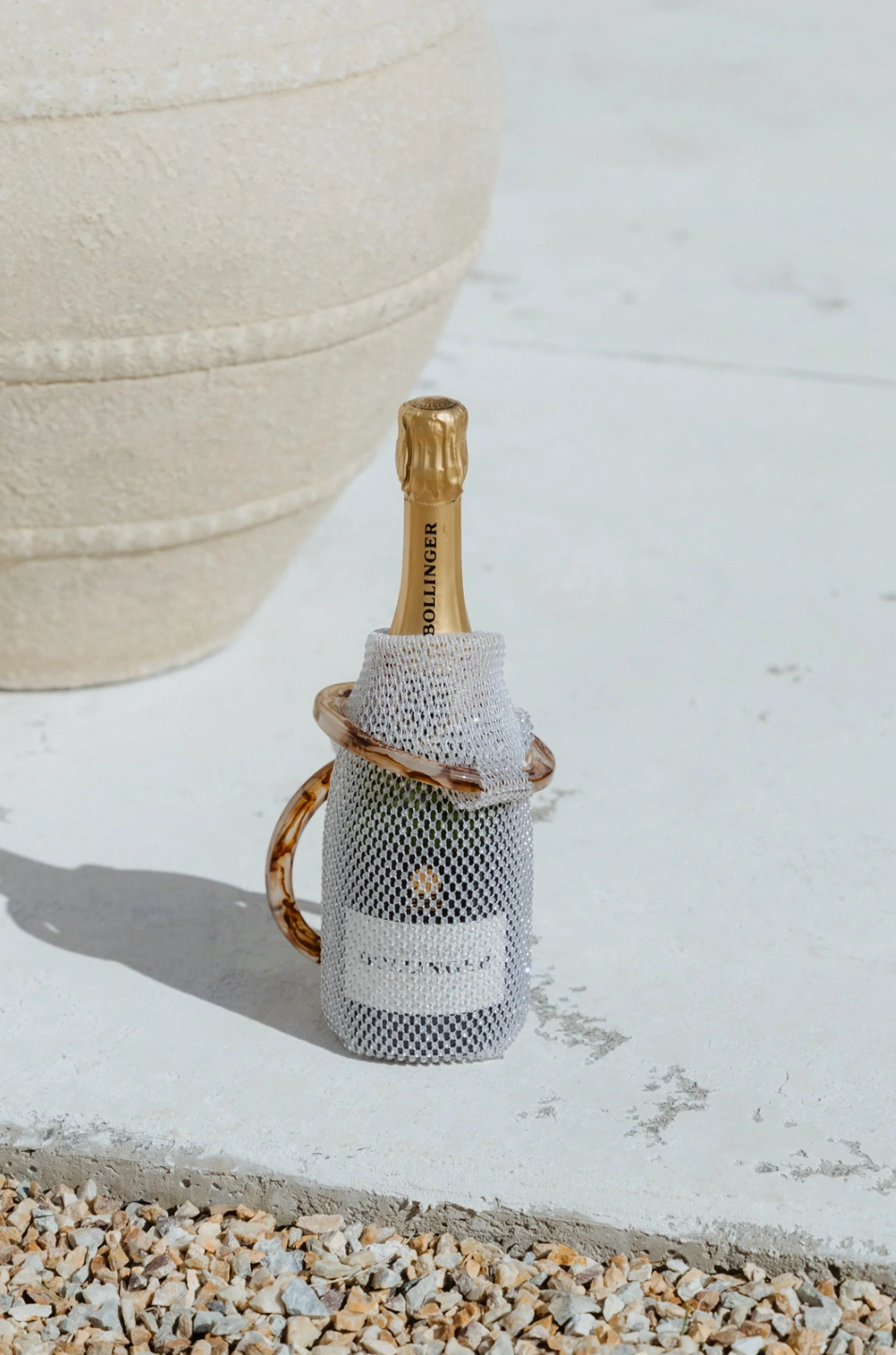 Vinari | Luxe Crystal Wine Carrier: Brown