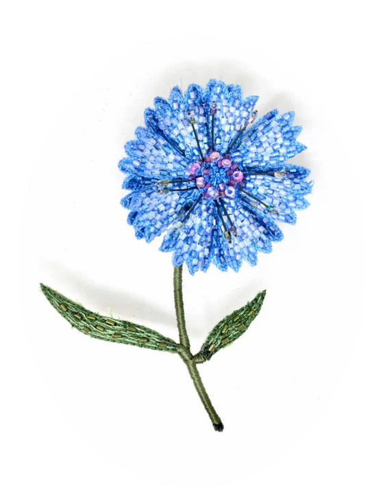 TROVELORE | Blue Bottle Flower Brooch
