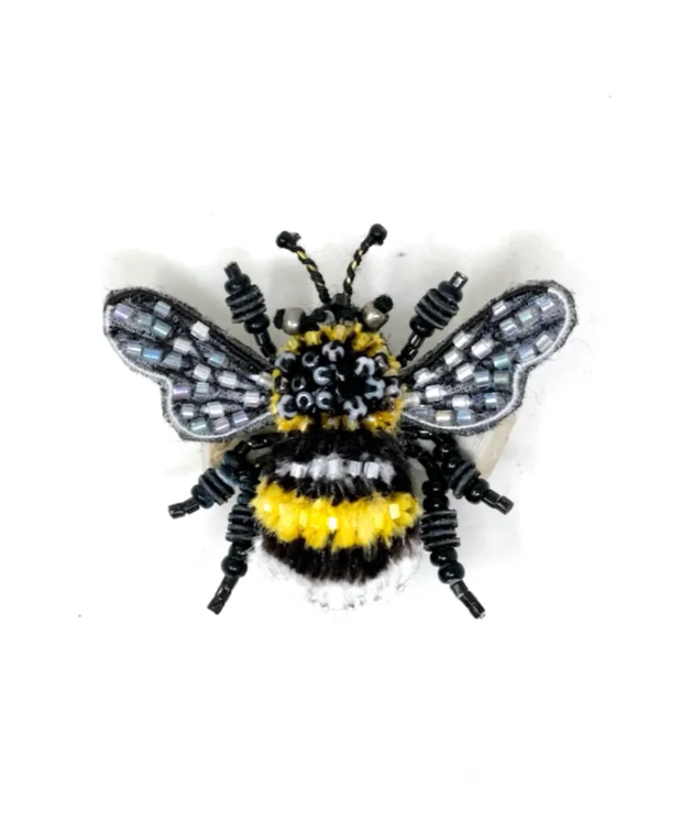 TROVELORE | Yellow Banded Bee Brooch