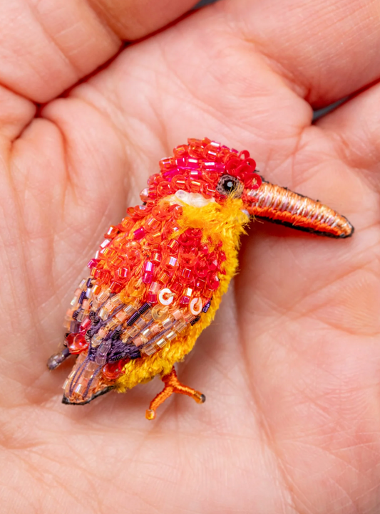 TROVELORE  | Dwarf Kingfisher Brooch