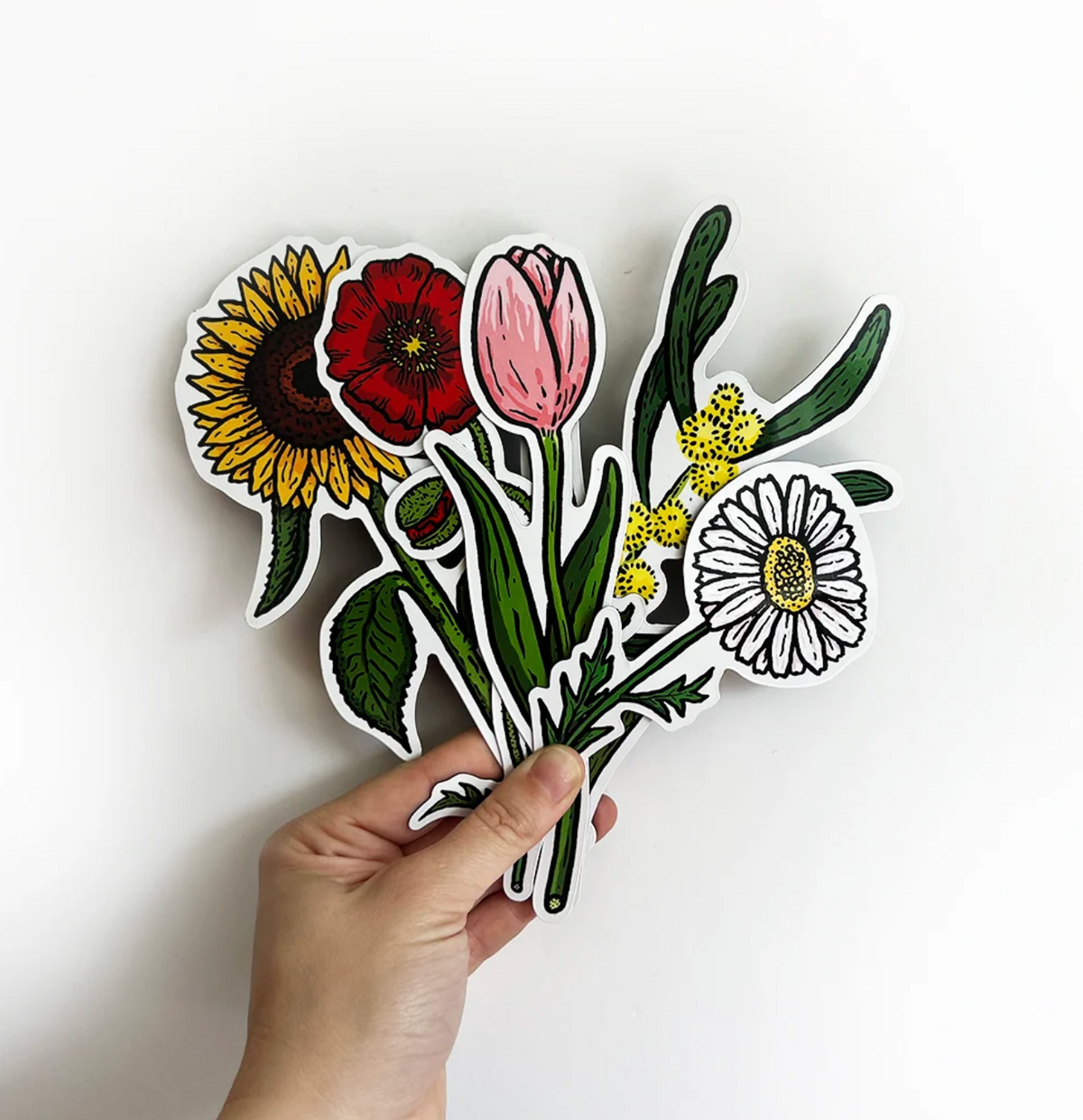 Fridge Flower Magnets