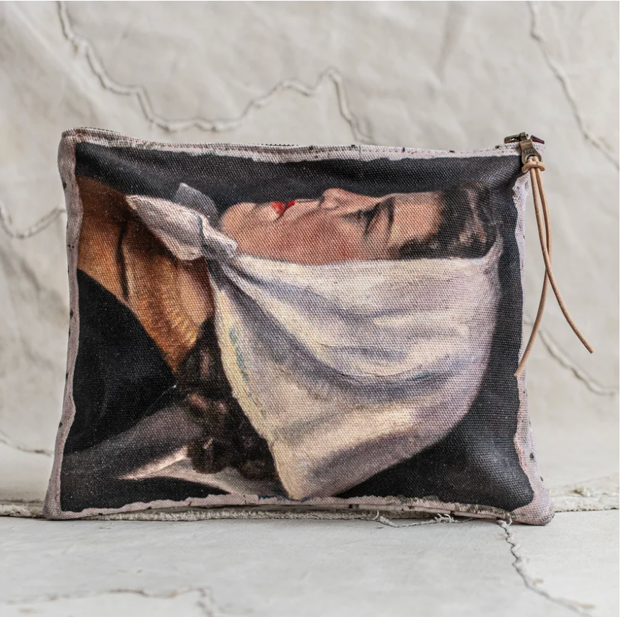 Swarm Amsterdam | Canvas Painting Zip Clutch - Cora