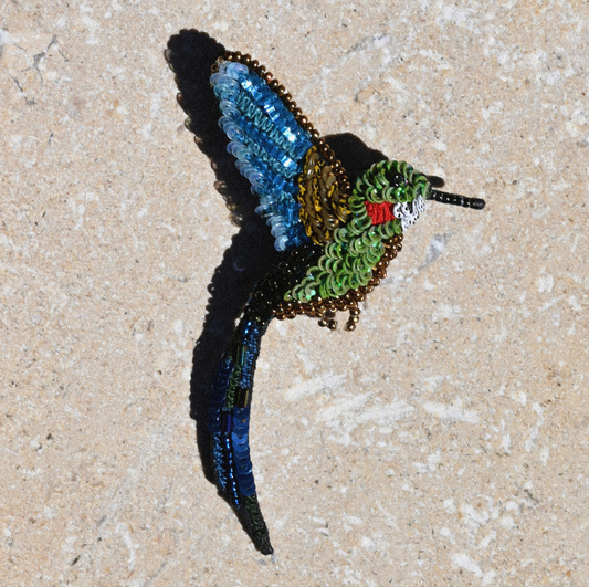 TROVELORE | Tropical Hummingbird Brooch