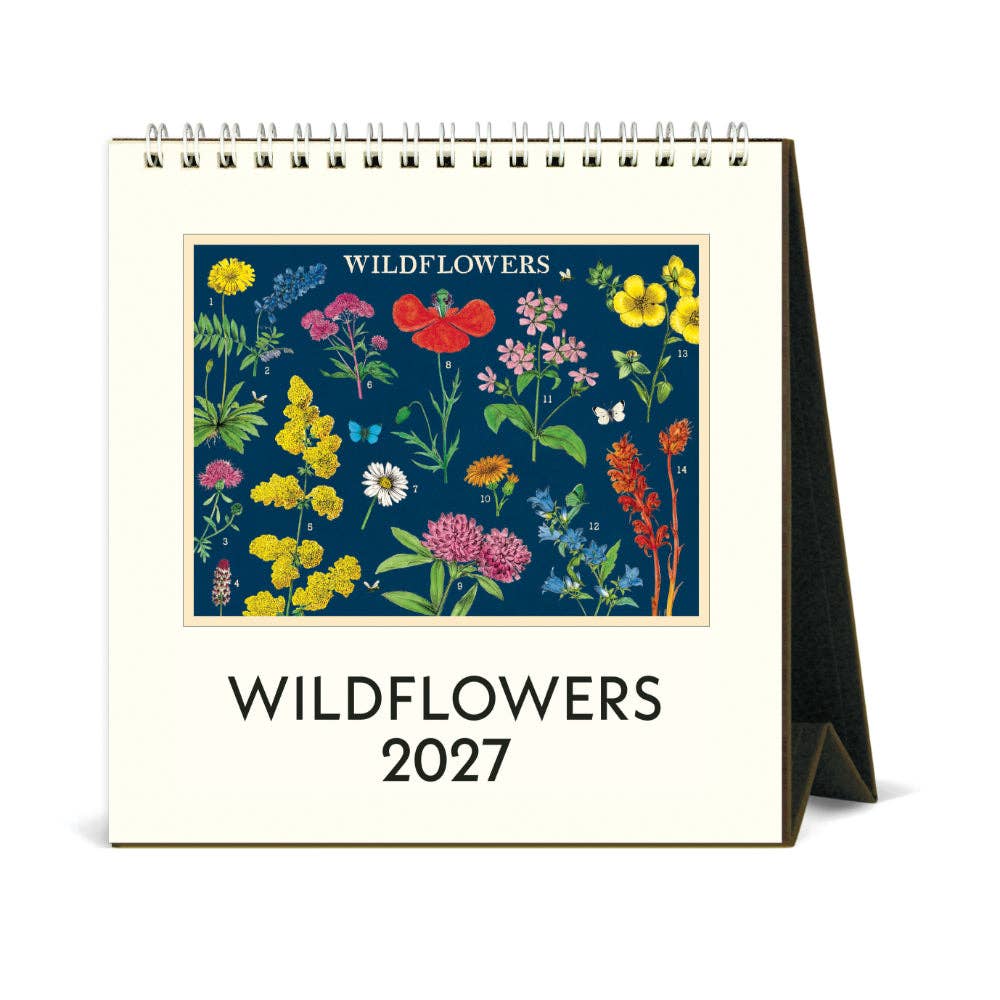Cavallini | 2027 Desk Calendar - Wildflowers